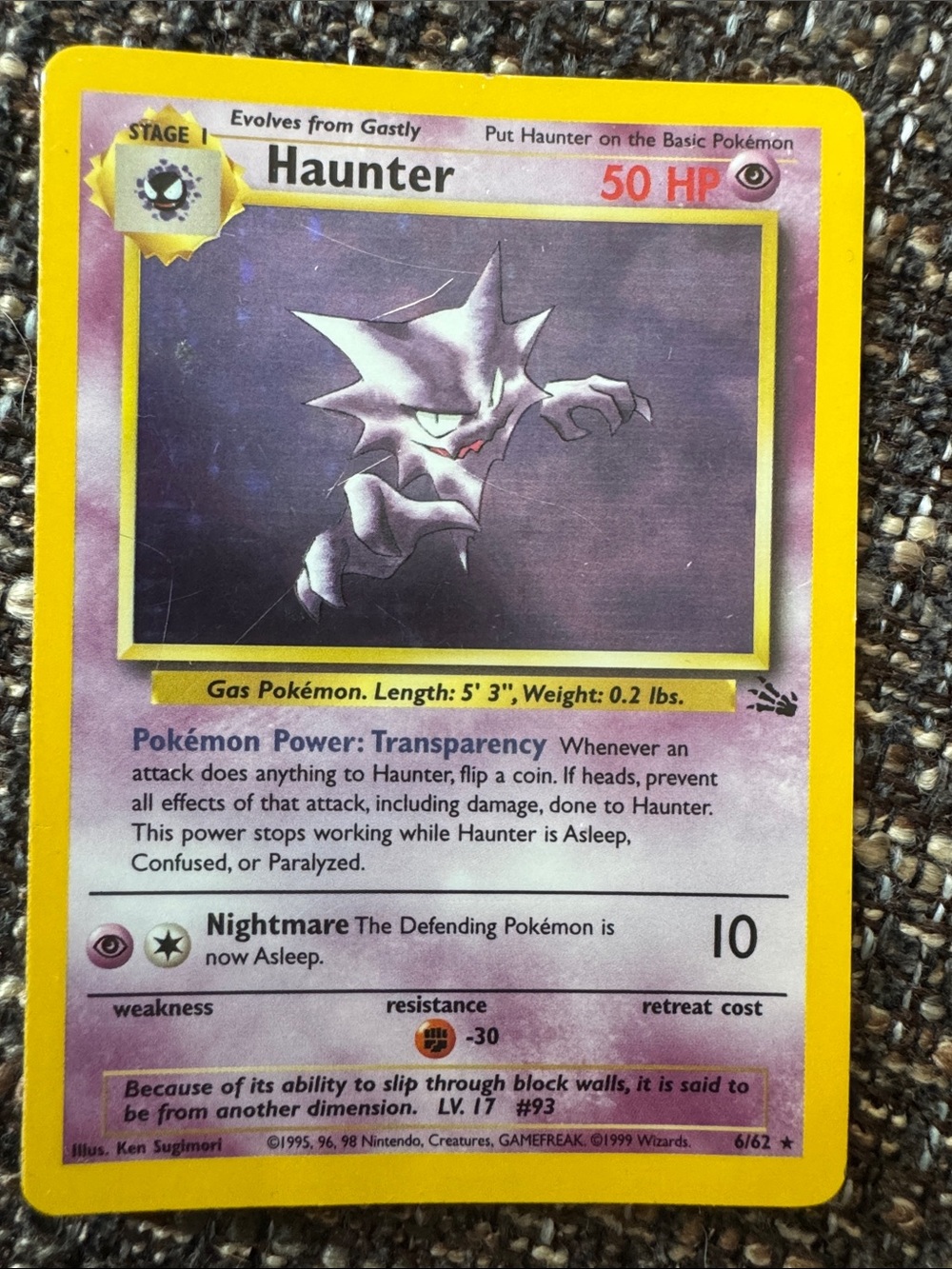 Pokemon Card - Blue, Red & Yellow Back Design